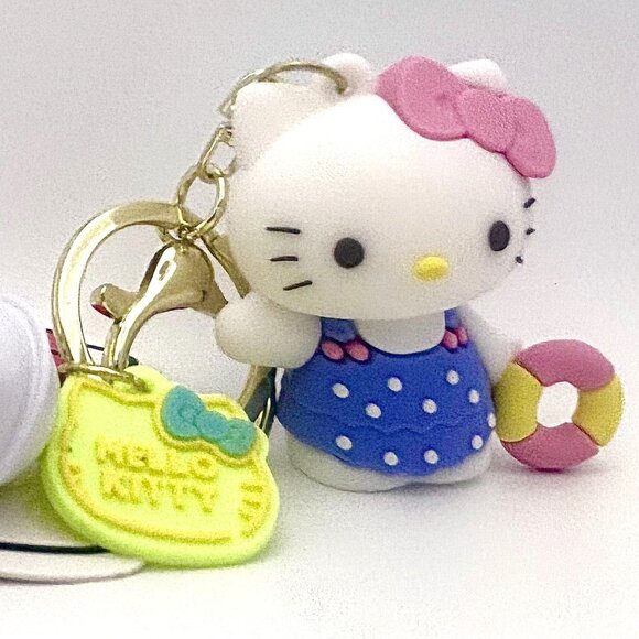 3 Styles Kawaii Sanrio Figural Hello Kitty Bag Charm Keychain Lobster Clasp New - Picture 8 of 8